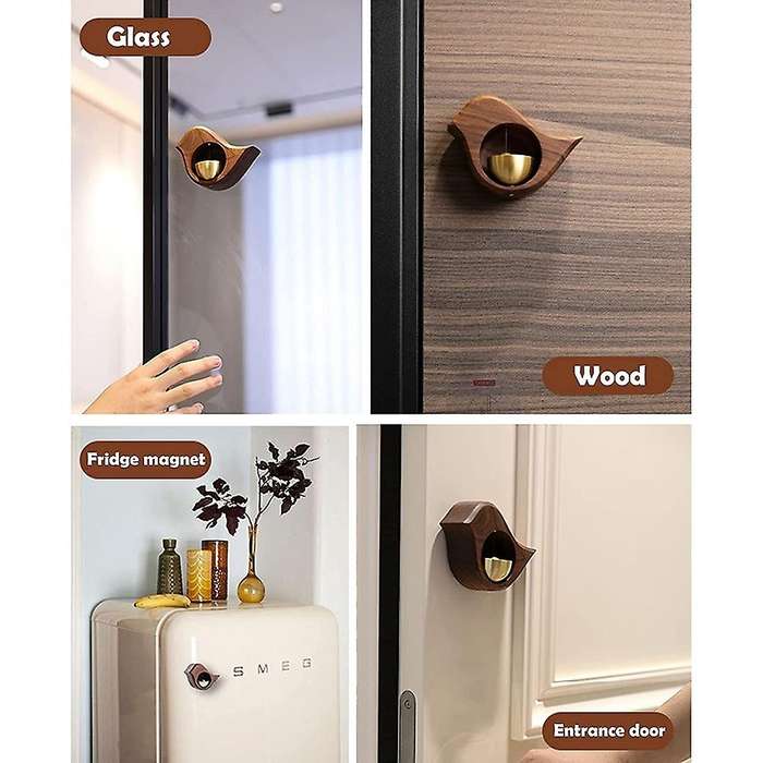 Door Bells, Small Bird Wall-mounted Wind Chimes, for Wooden Doors