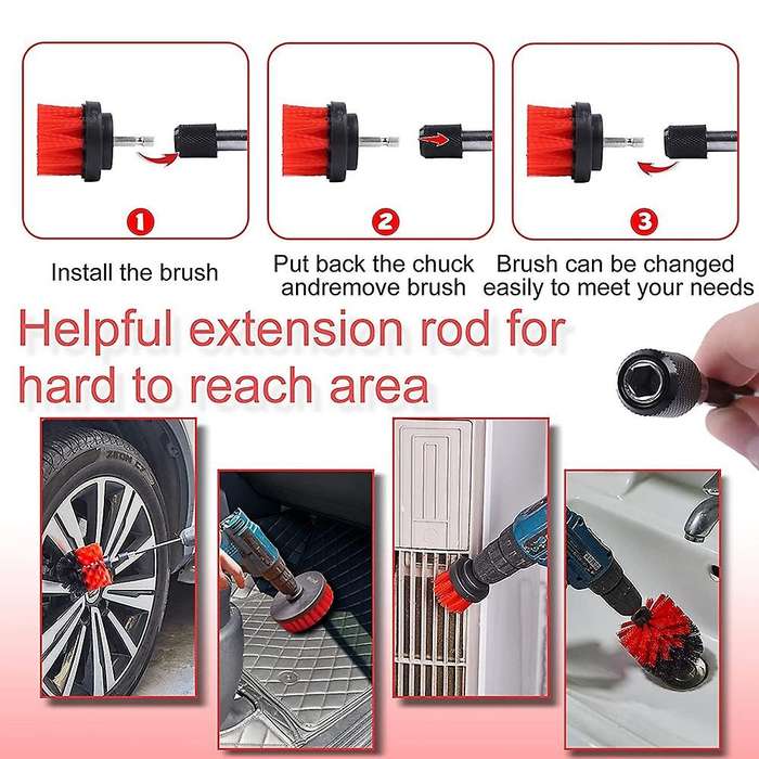 Car Cleaning Tools Kit, for Cleaning Wheels, Dashboard, Air Vents