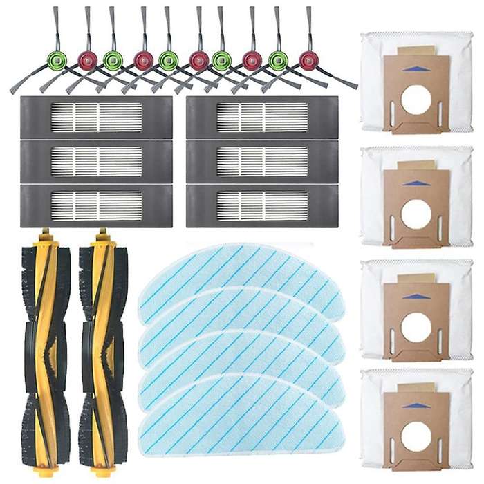 Main Side Brush Mop Filter Replacement Accessories Kits for Ecovacs