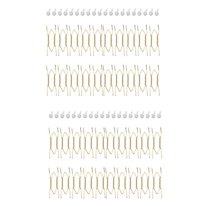 20 Pcs 6 Inch Invisible Wall Plate Hangers with 20 Pcs Wall Hooks