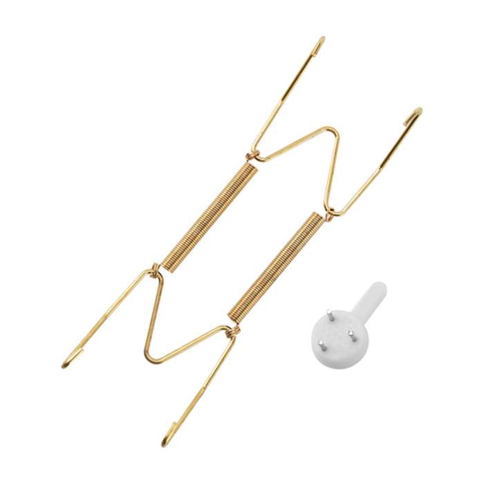 20 Pcs 6 Inch Invisible Wall Plate Hangers with 20 Pcs Wall Hooks