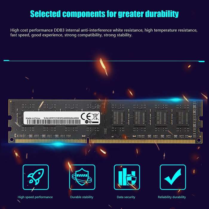 Ddr3 8gb Memory Ram 1333mhz Pc3-10600 240pin 1.5v Dimm Dual Channel