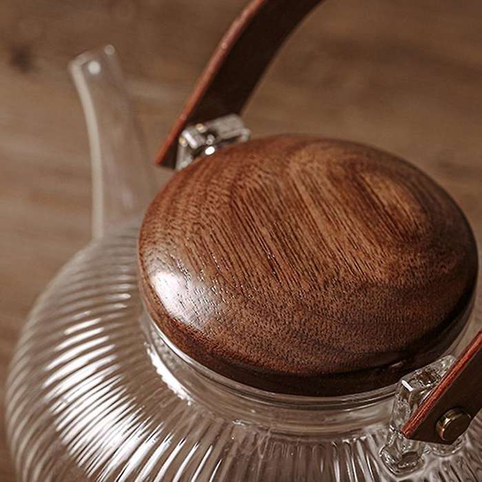 Large-capacity Glass Teapot Handmade Craft High Temperature Resistant
