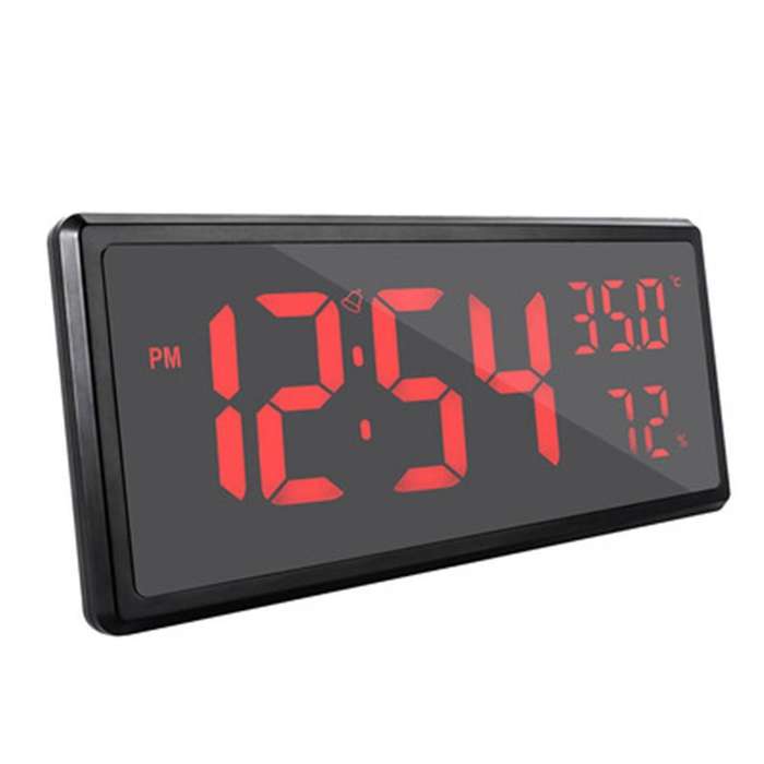Led Digital Alarm Clock Temperature Date Display Desktop Mirror B