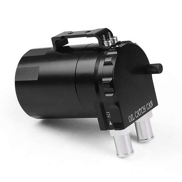 Dyno Racing Universal Oil Catch Can Engine Oil Catch Tank Black