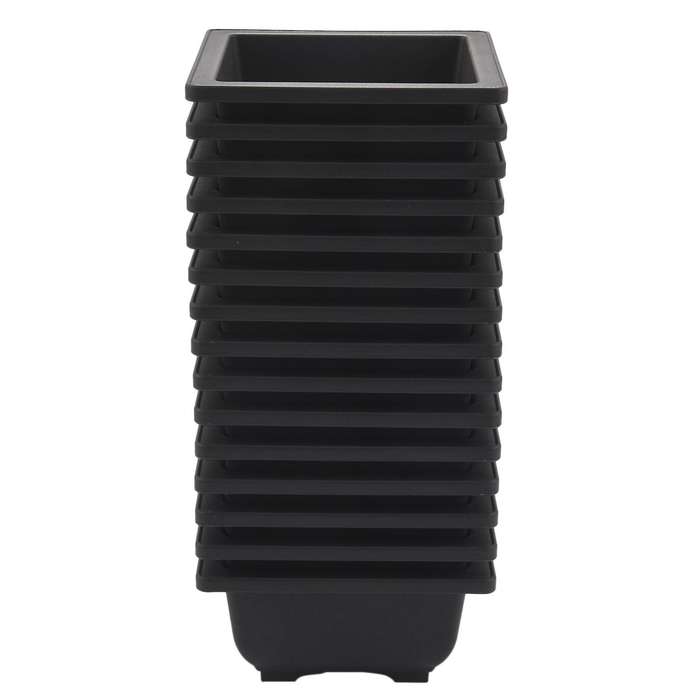 30 Pcs 4.7 Inch Flower Pot, Square Plastic Bonsai Training Pot
