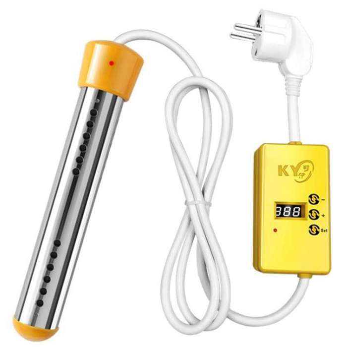 2500w Electric Heater Boiler Water Heating Elements Eu Plug Yellow
