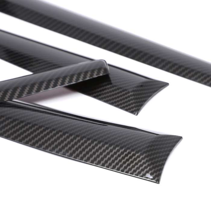 For Toyota Hilux 15-21 Inner Door Panel Trim Car Styling Carbon Fiber