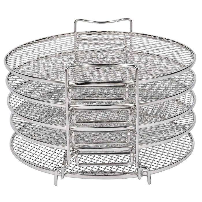 Dehydrator Rack for Ninja Foodi 6.5 & 8 Qt. Stainless Steel 5 Layers