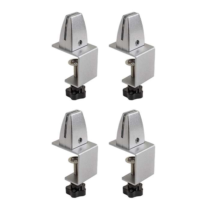4pcs Sneeze Guard Bracket Clamp for 1/8 Inch to 1 Inch Acrylic Panels