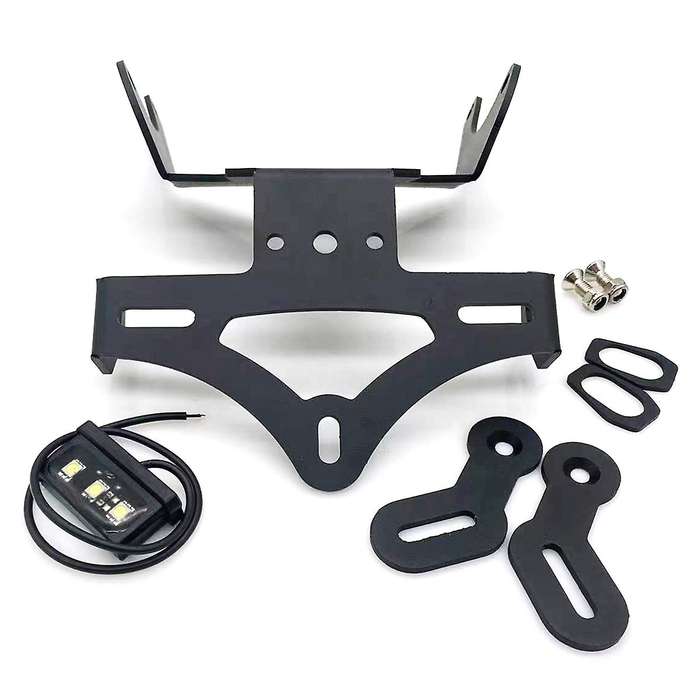 License Plate Holder Rear Tail Frame Fender Eliminator Bracket Kit