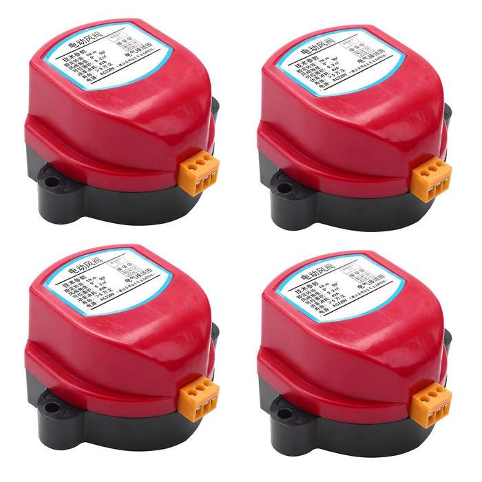 4x 220v Actuator for Air Damper Valve Electric Air Duct Driver 1nm