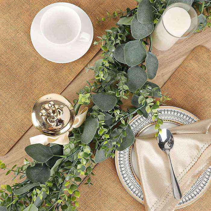 4pcs Eucalyptus Garland Artificial Eucalyptus Leaves Vines, (5.9ft)