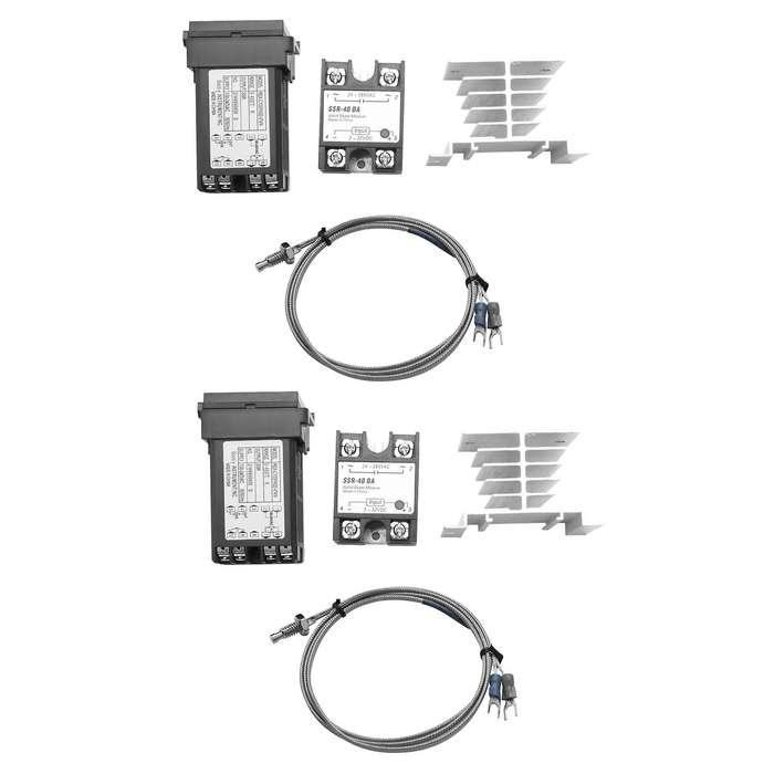 Temperature Controller + Max.40a Ssr + K Thermocouple + Heat Sink