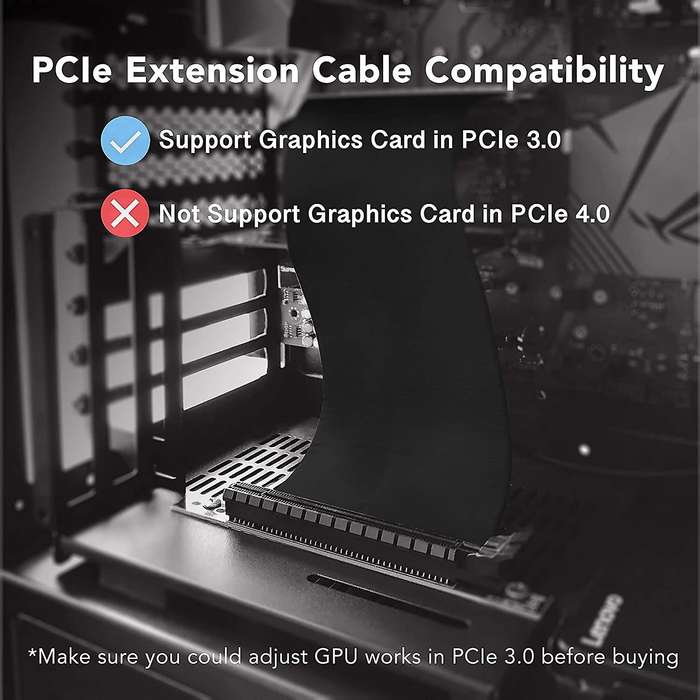 Pci-e X16 Riser 30cm Cable Pci-e Express 16x3.0 Expansion Adapter