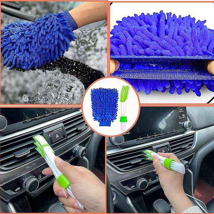 Car Cleaning Tools Kit, Car Detailing Kit, with Carrying Bag