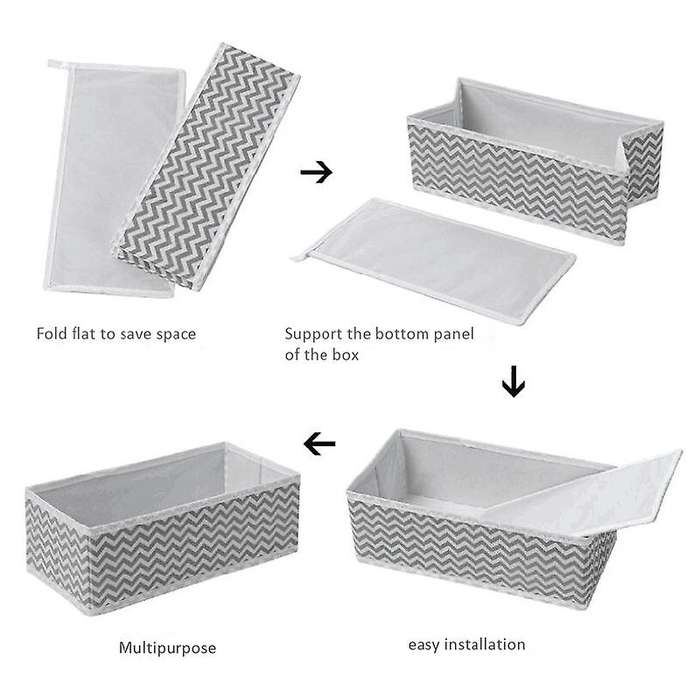 Foldable and Eco-friendly Storage Box for Ties Socks Shorts Bra