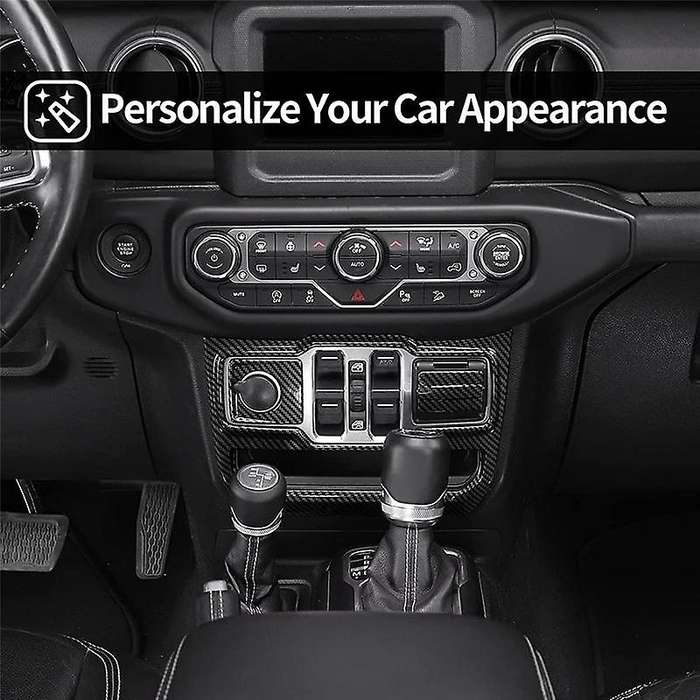Window Control Panel Trim for Jeep Wrangler Jl 2018-2022,carbon Fiber