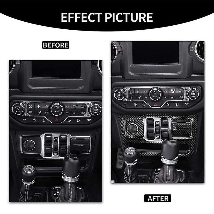 Window Control Panel Trim for Jeep Wrangler Jl 2018-2022,carbon Fiber