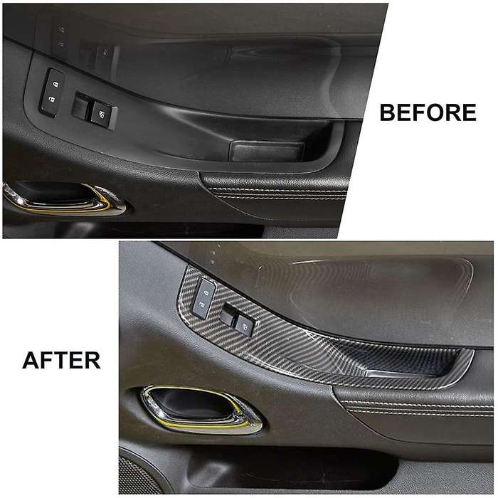 Car Window Lift Switch Button Panel Cover Trim Decor Sticker