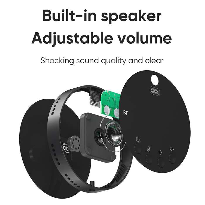 Bluetooth5.0 Desktop Usb Microphone,mute/volume Function with Speaker