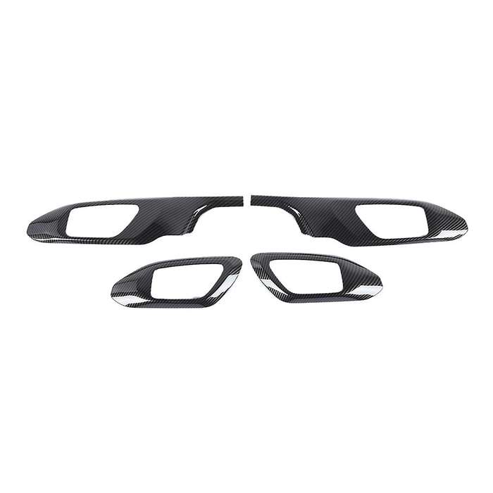 For Jeep Compass 2021 2022 Car Inner Door Handle Panel, Carbon Fiber