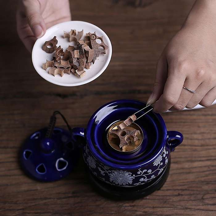 Electric Ceramic Sandalwood Incense Burner Decor