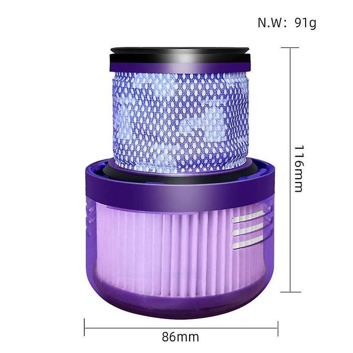 5pcs Hepa Replacement Vacuum Filters for Dyson Cordless Vacuum V10