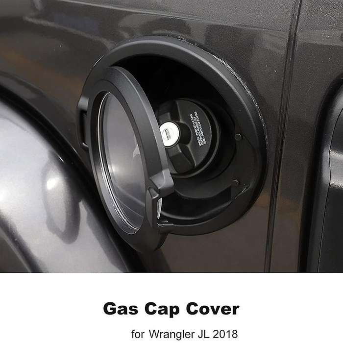 Gas Cover Fuel Tank Door for 2018-2022 Jeep Wrangler Jl Jlu 2/4 Door