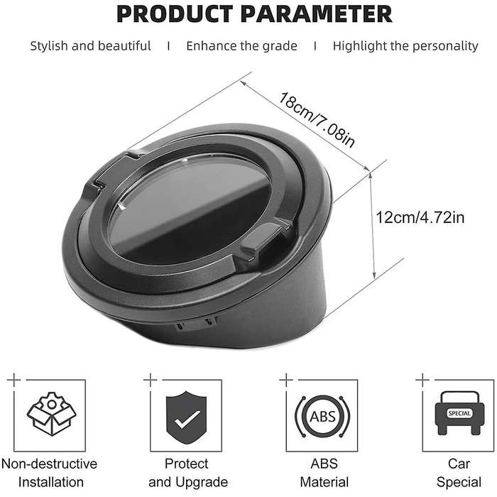 Gas Cover Fuel Tank Door for 2018-2022 Jeep Wrangler Jl Jlu 2/4 Door
