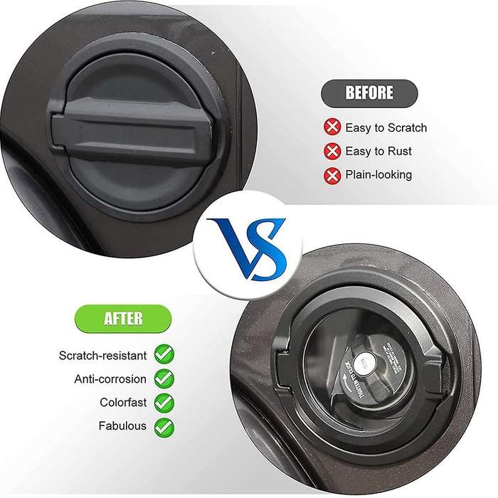 Gas Cover Fuel Tank Door for 2018-2022 Jeep Wrangler Jl Jlu 2/4 Door
