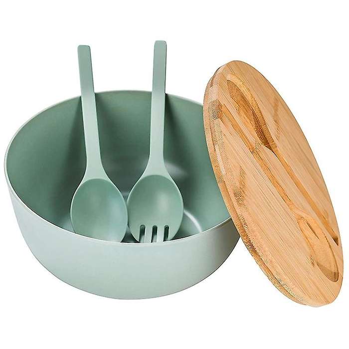 Bamboo Fiber Salad Bowl - Large 9.8 Inches Mixing Bowls Salad Bowl
