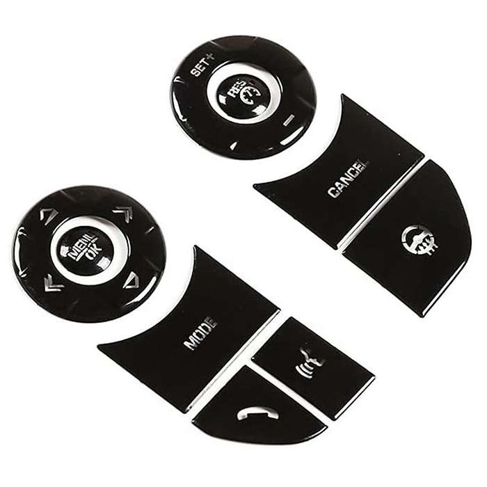 Steering Wheel Button Patch Cover for Land Rover Discovery 5, Black
