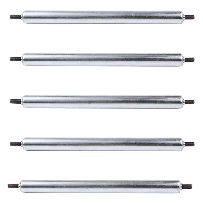 5x 25mm X 300mm Carboon Steel Assembly Line Conveyor Roller