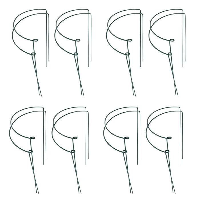 4 Pcs Plant Support Stakes Ring Cage Metal Garden Plant Stake