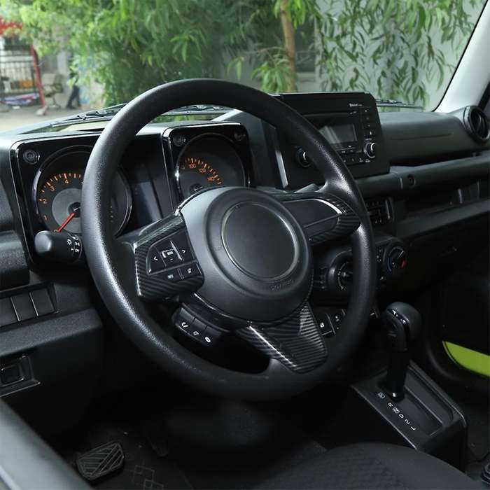 Car Steering Wheel Cover Stickers Trim for Suzuki Jimny 2019-2022 A