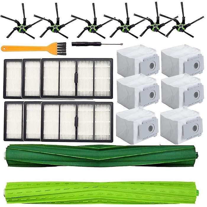 Main Side Brush Filter and Dust Bag Replacement Parts Kits for Irobot