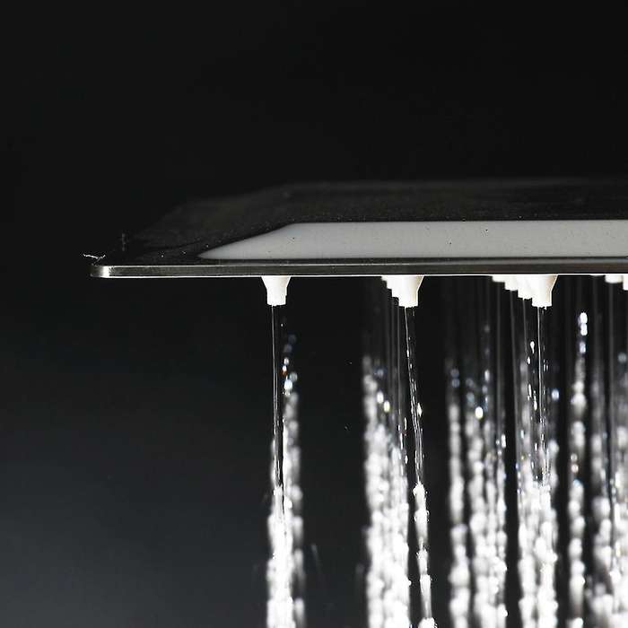Square Stainless Steel Shower Head Rainfall Shower Chrome 200x200mm