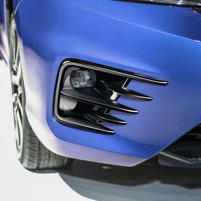 Gloss Black Car Bumper Fog Light Grille Cover Trim for Honda City