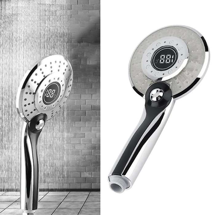Shower Head with Led Light Digital Temperature Control 3 Mode