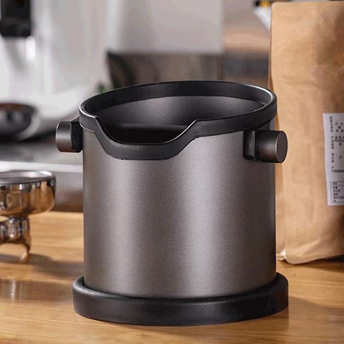 Espresso Grind Container Stainless Steel Coffee Knock Box Anti Slip B