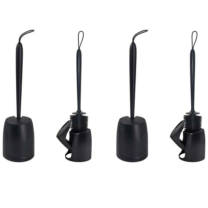Toilet Brush with Holder, Silicone Brush Toilet Brush Cleaner