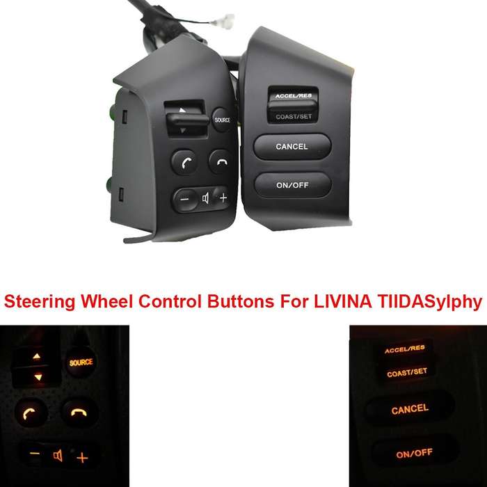 Car Steering Wheel Control Buttons for Nissan Livina Tiida Sylphy