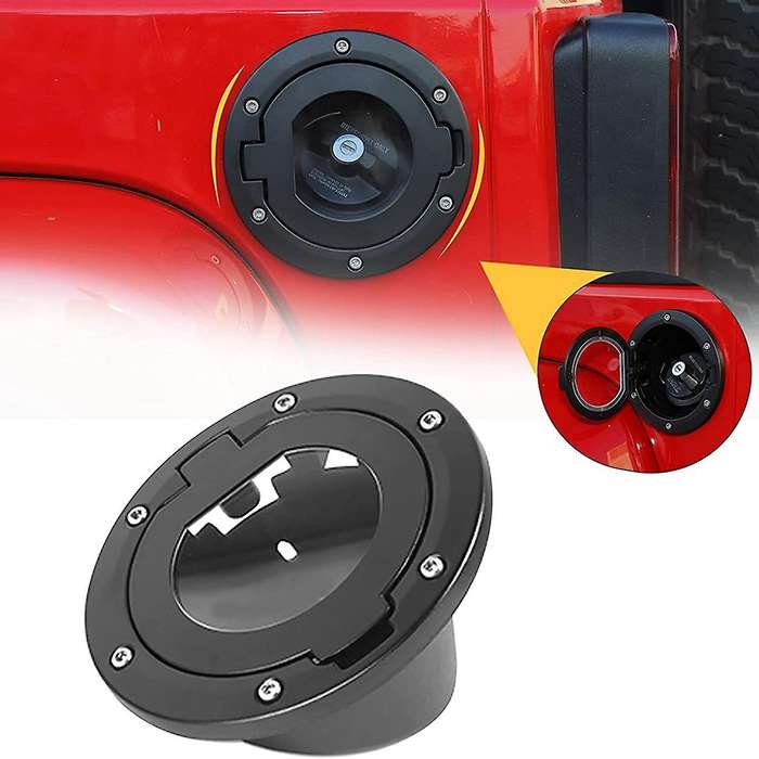 Gas Tank Cap Cover for Jeep Wrangler Jk & Unlimited 2 Door 4 Door