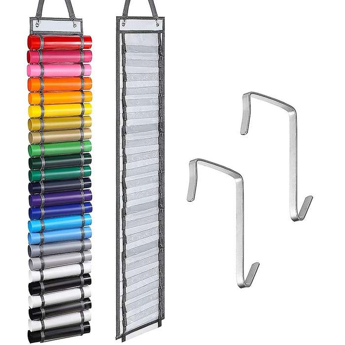 Hanging Vinyl Storage Wall Mount for Vinyl Roll Paper Painting B