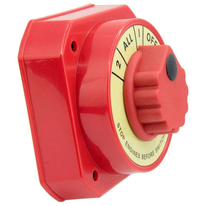 Marine Battery Switches with Alternator Field Disconnect,1-2-off-all