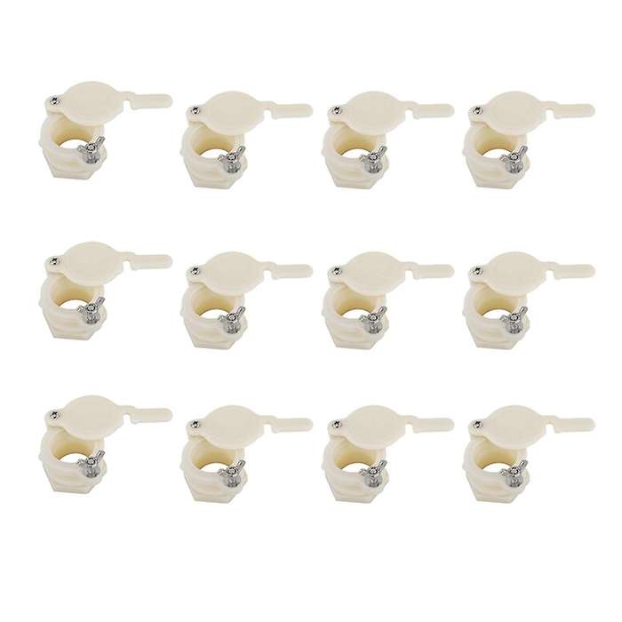 12 Pcs Nylon Heavy Duty Honey Gate Valve with Wing Nut Bee Hive Tool