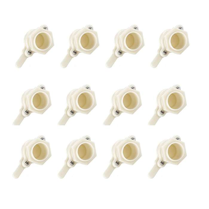 12 Pcs Nylon Heavy Duty Honey Gate Valve with Wing Nut Bee Hive Tool
