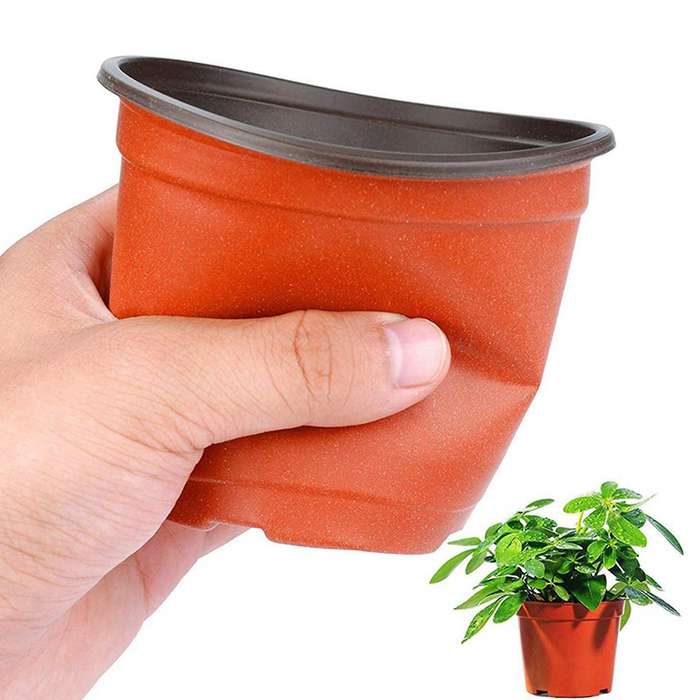 260 Pcs 10cm Plastic Plants Nursery Seed Starting Pots Transplanting