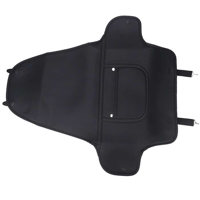 For Tesla Model 3 Seat Back Mat Anti-kick Pad Leather Rear Seat Black